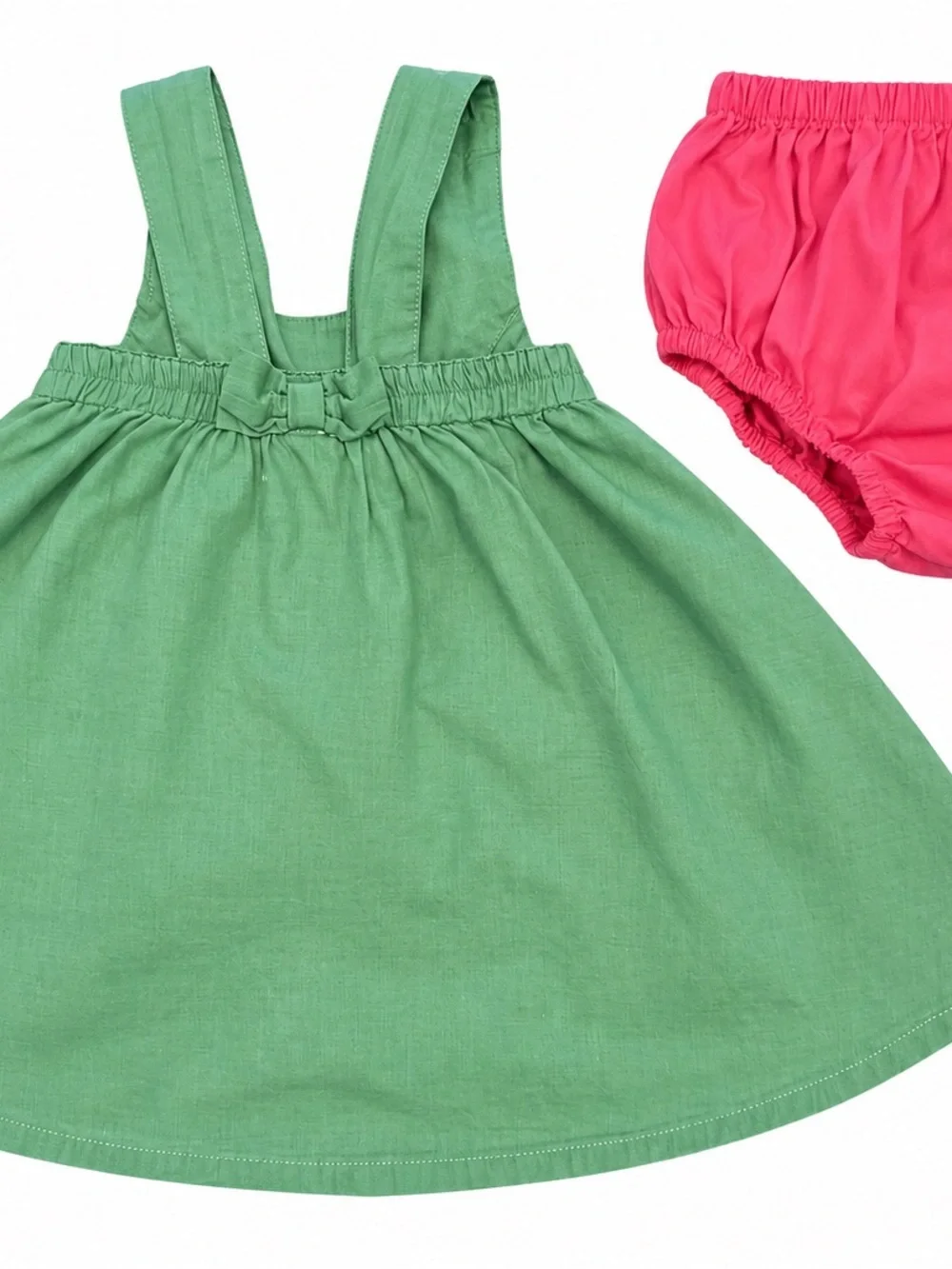 Vintage Gymboree Baby Flamingo Dress Bloomer Set 12–18 Months Cotton